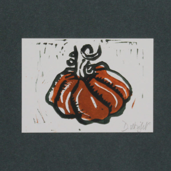 Pumpkin Linocut Print Pumpkin Stuff